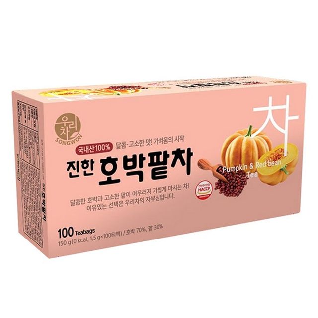 송원식품 진한 호박팔차 1.5gx100T 송원